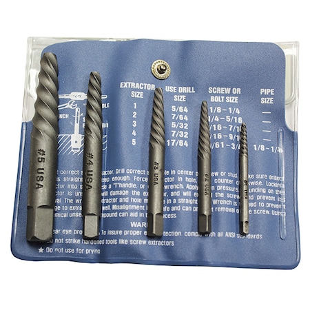 Mayhew Steel Products Inc EXTRACTOR SPIRAL SCREW KIT 5 Pc MY65085